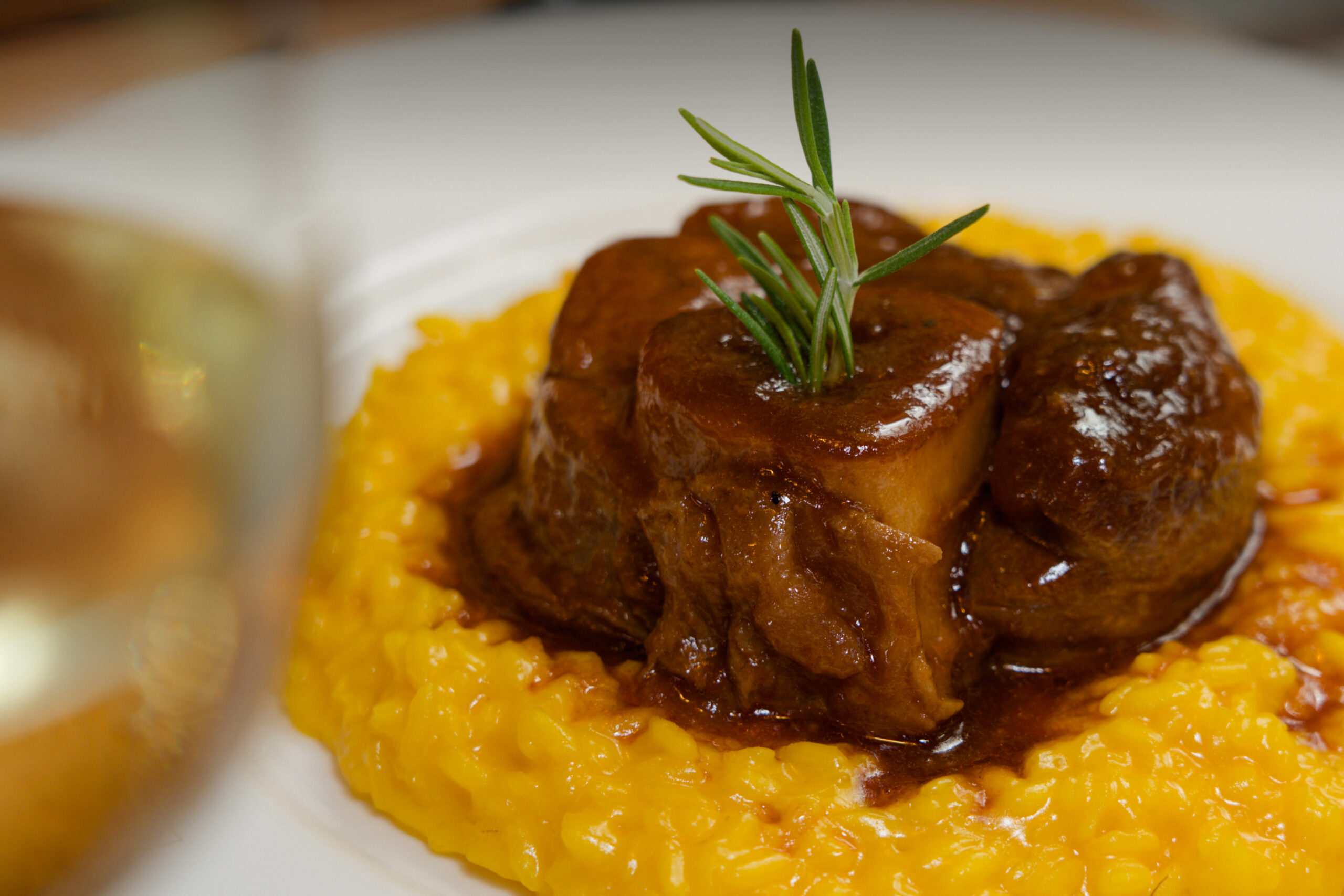 Ristorante Galleria Milano risotto con ossobuco milanese
